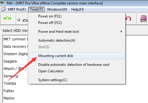 Instructions of Mounting Disk to OS