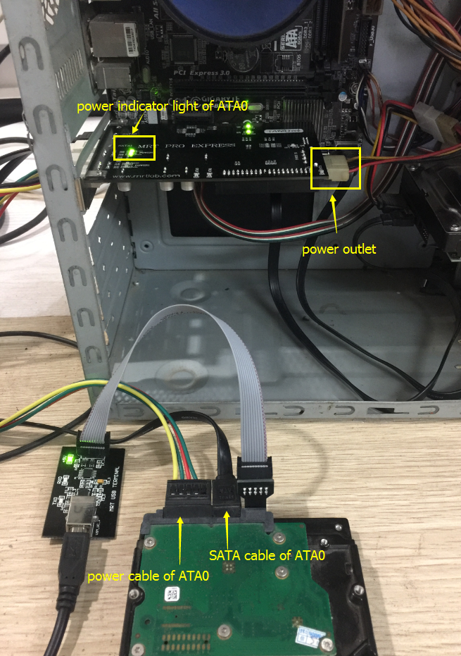 Detailed Installation Process of MRT: ① Installation of MRT card & how to connect a disk to MRT hardware card