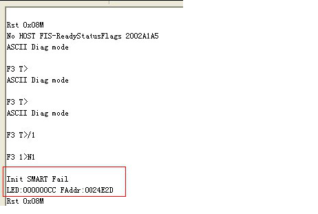 Analysis and solutions of Init SMART fail